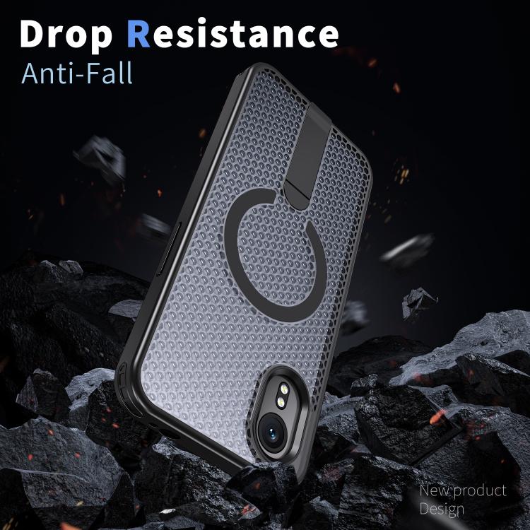 For Samsung Galaxy Xcover7 Honeycomb Cooling MagSafe Holder Phone Case