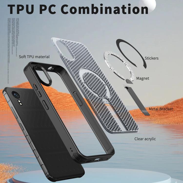 For Samsung Galaxy Xcover7 Honeycomb Cooling MagSafe Holder Phone Case
