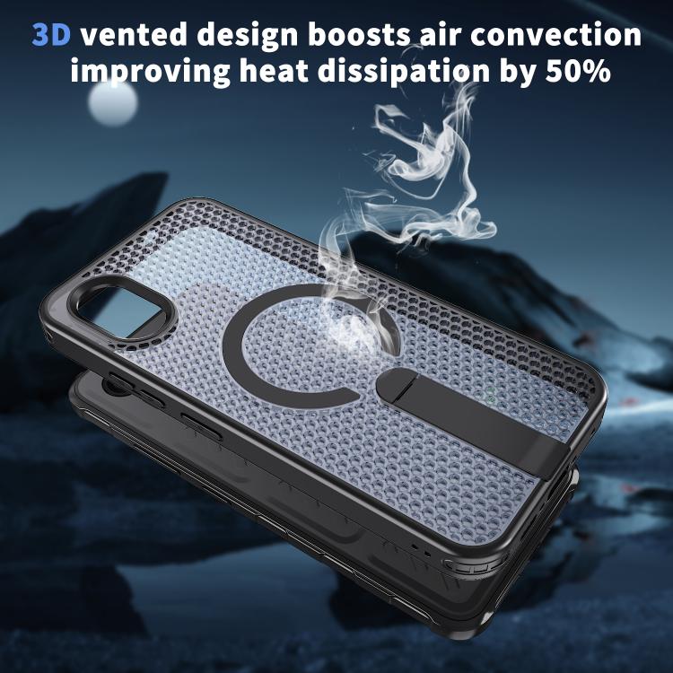 For Samsung Galaxy Xcover7 Honeycomb Cooling MagSafe Holder Phone Case