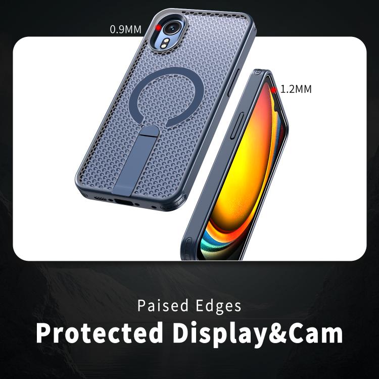 For Samsung Galaxy Xcover7 Honeycomb Cooling MagSafe Holder Phone Case
