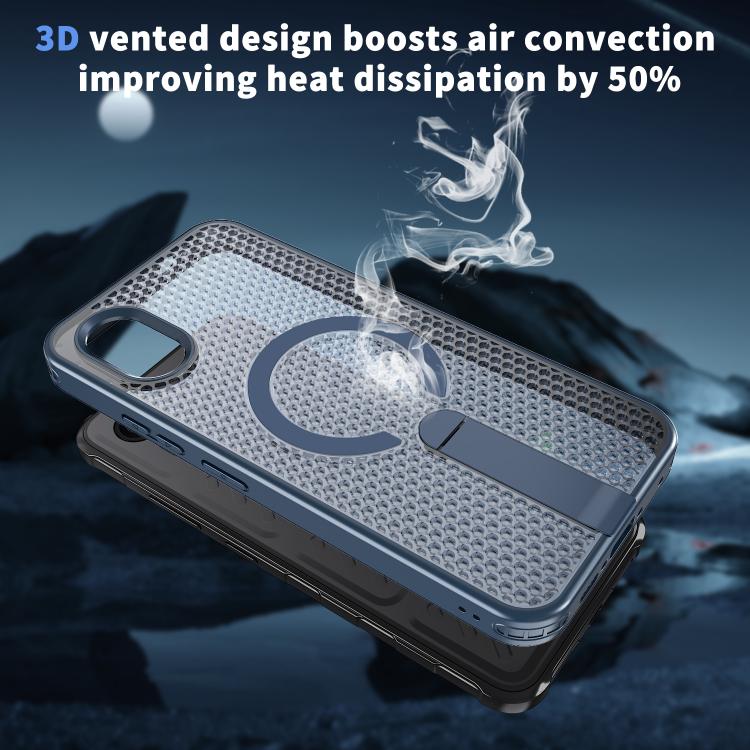 For Samsung Galaxy Xcover7 Honeycomb Cooling MagSafe Holder Phone Case