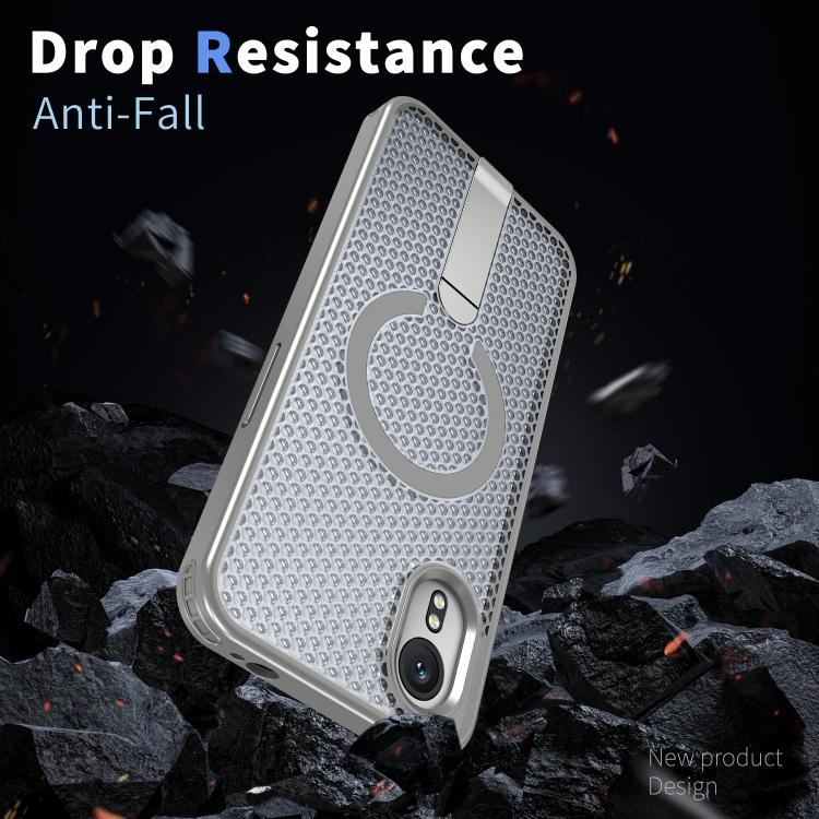For Samsung Galaxy Xcover7 Honeycomb Cooling MagSafe Holder Phone Case
