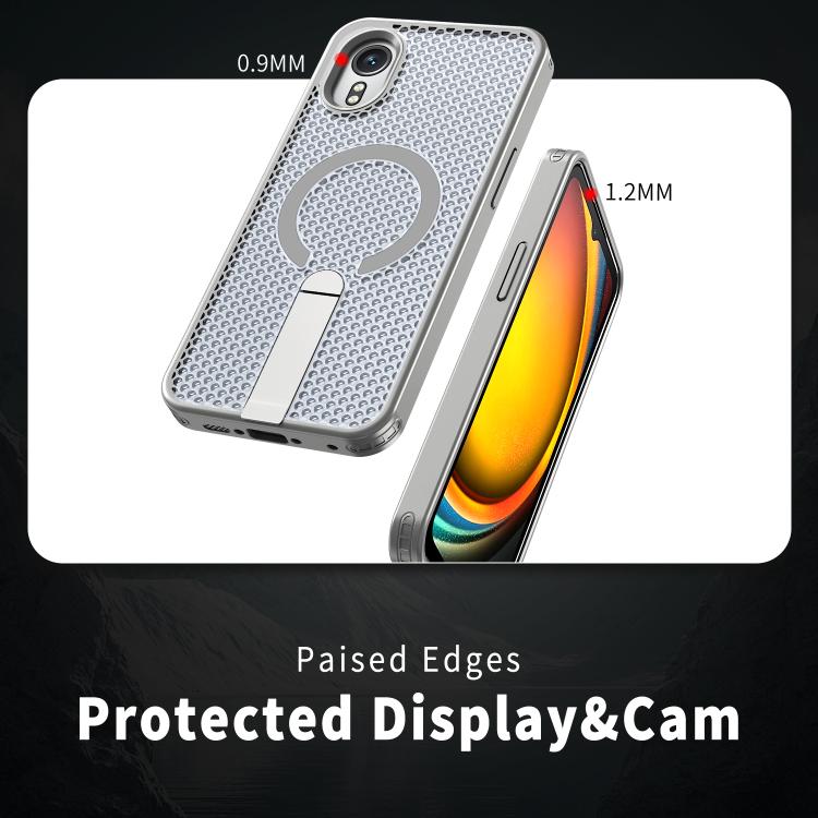 For Samsung Galaxy Xcover7 Honeycomb Cooling MagSafe Holder Phone Case