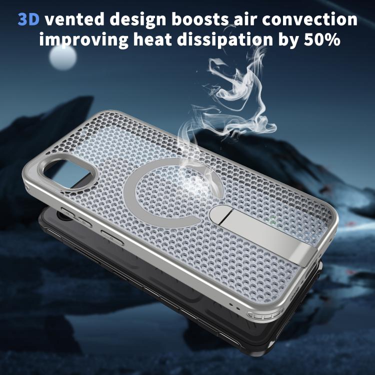 For Samsung Galaxy Xcover7 Honeycomb Cooling MagSafe Holder Phone Case