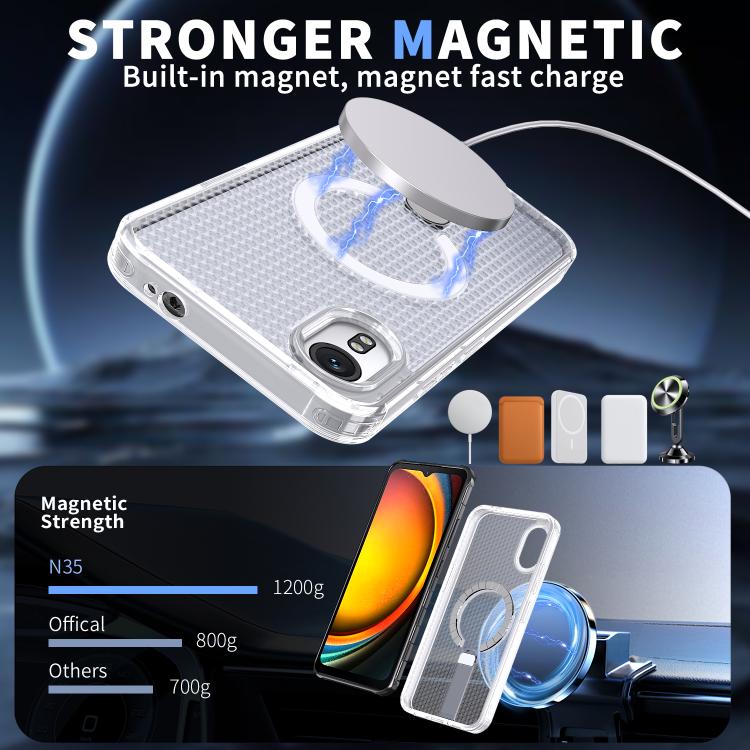 For Samsung Galaxy Xcover7 Honeycomb Cooling MagSafe Holder Phone Case