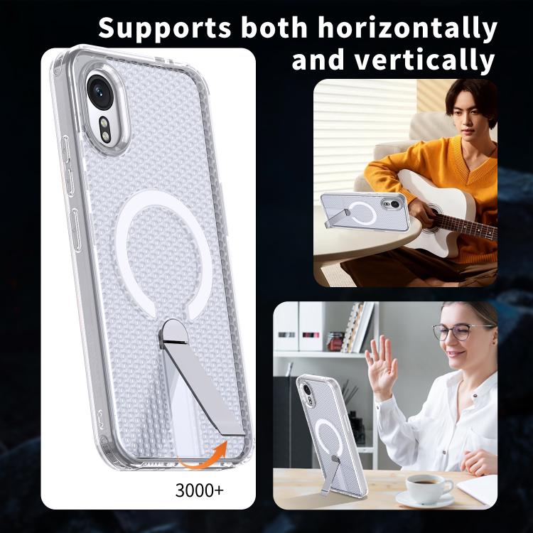 For Samsung Galaxy Xcover7 Honeycomb Cooling MagSafe Holder Phone Case