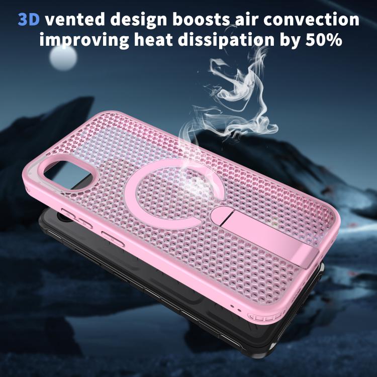 For Samsung Galaxy Xcover7 Honeycomb Cooling MagSafe Holder Phone Case
