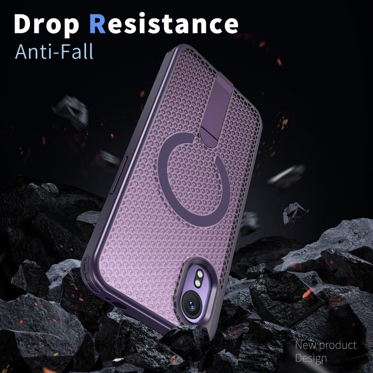 For Samsung Galaxy Xcover7 Honeycomb Cooling MagSafe Holder Phone Case