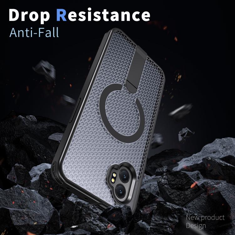 For Samsung Galaxy Xcover7 Pro Honeycomb Cooling MagSafe Holder Phone Case