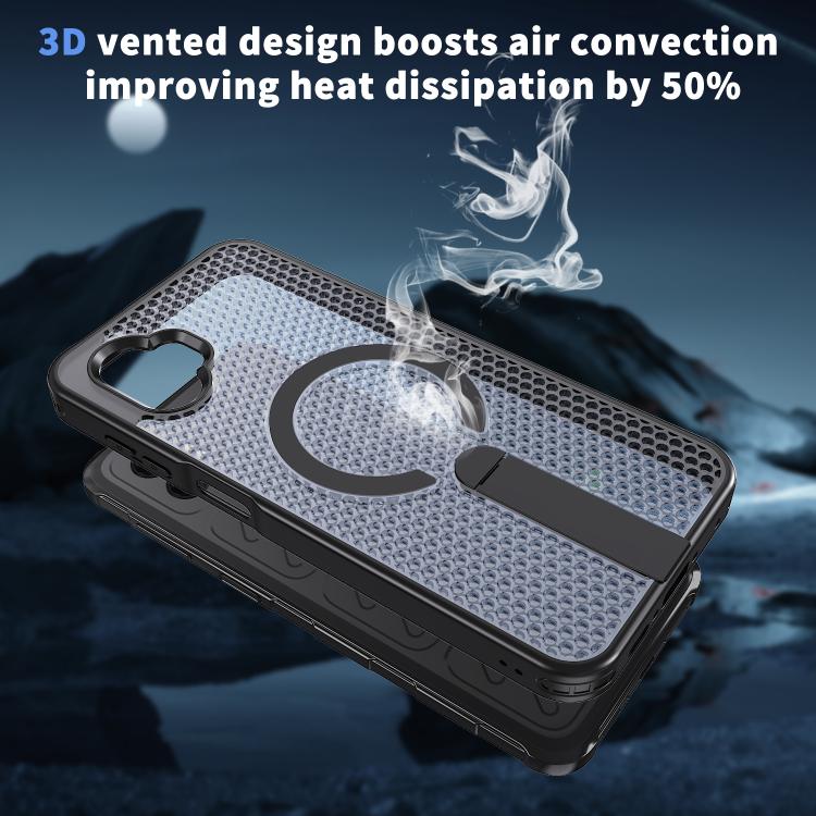For Samsung Galaxy Xcover7 Pro Honeycomb Cooling MagSafe Holder Phone Case