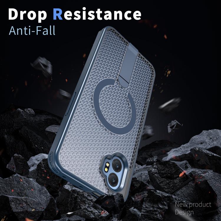 For Samsung Galaxy Xcover7 Pro Honeycomb Cooling MagSafe Holder Phone Case