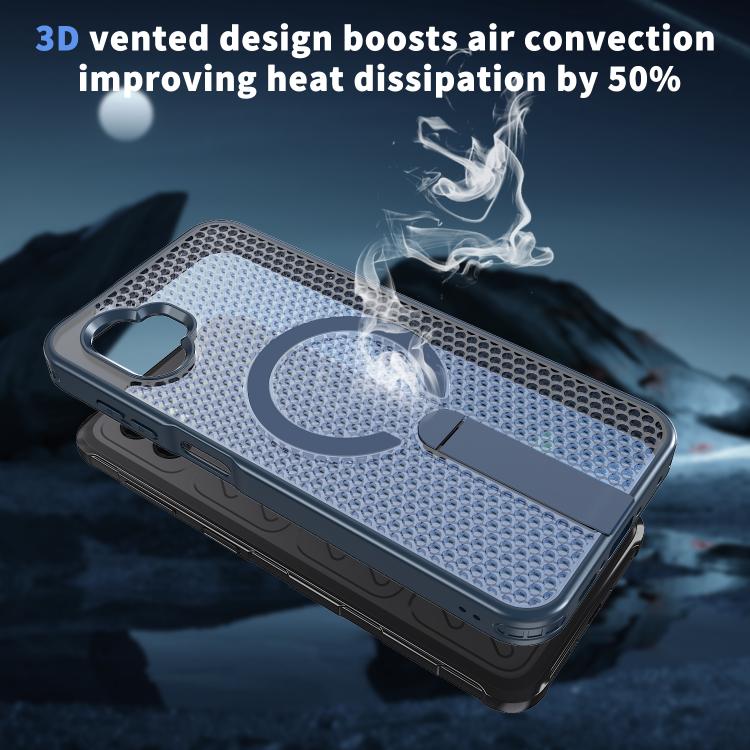 For Samsung Galaxy Xcover7 Pro Honeycomb Cooling MagSafe Holder Phone Case