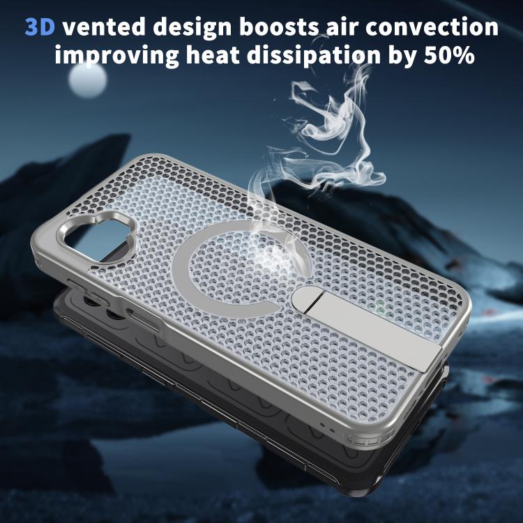 For Samsung Galaxy Xcover7 Pro Honeycomb Cooling MagSafe Holder Phone Case
