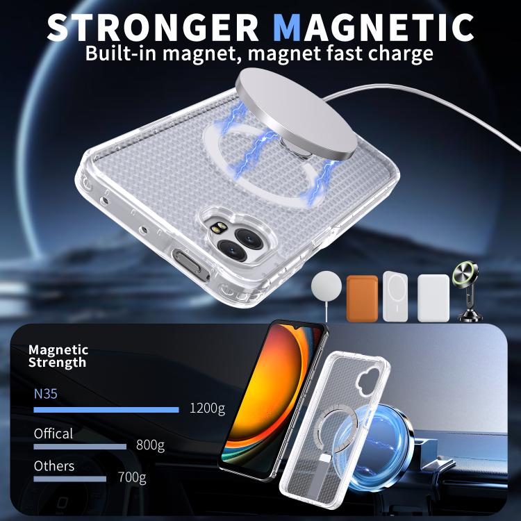 For Samsung Galaxy Xcover7 Pro Honeycomb Cooling MagSafe Holder Phone Case