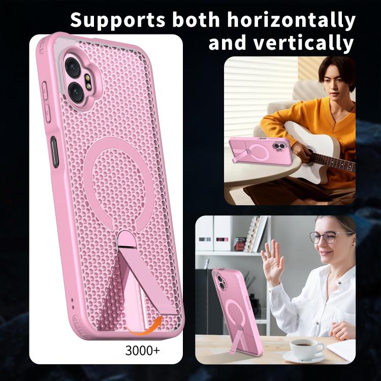 For Samsung Galaxy Xcover7 Pro Honeycomb Cooling MagSafe Holder Phone Case