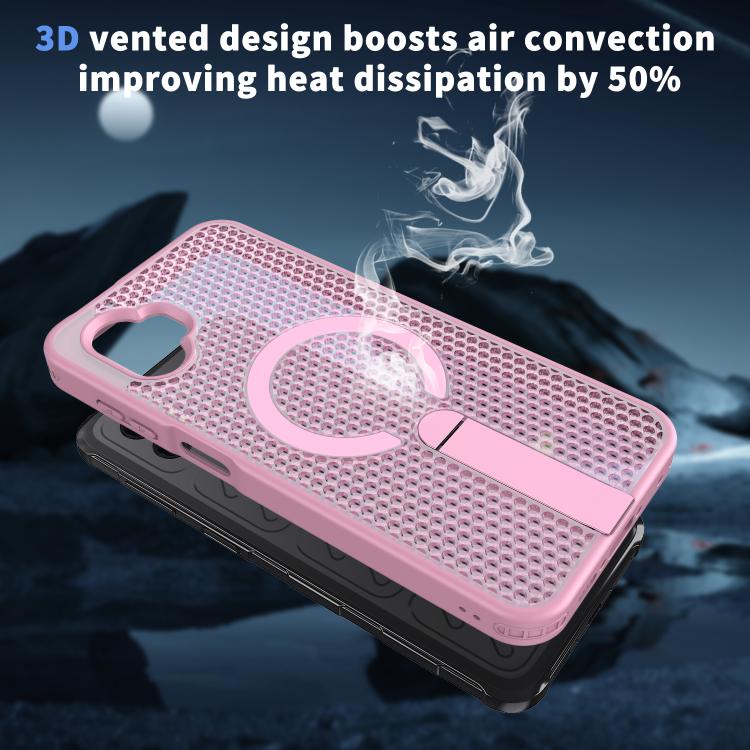 For Samsung Galaxy Xcover7 Pro Honeycomb Cooling MagSafe Holder Phone Case