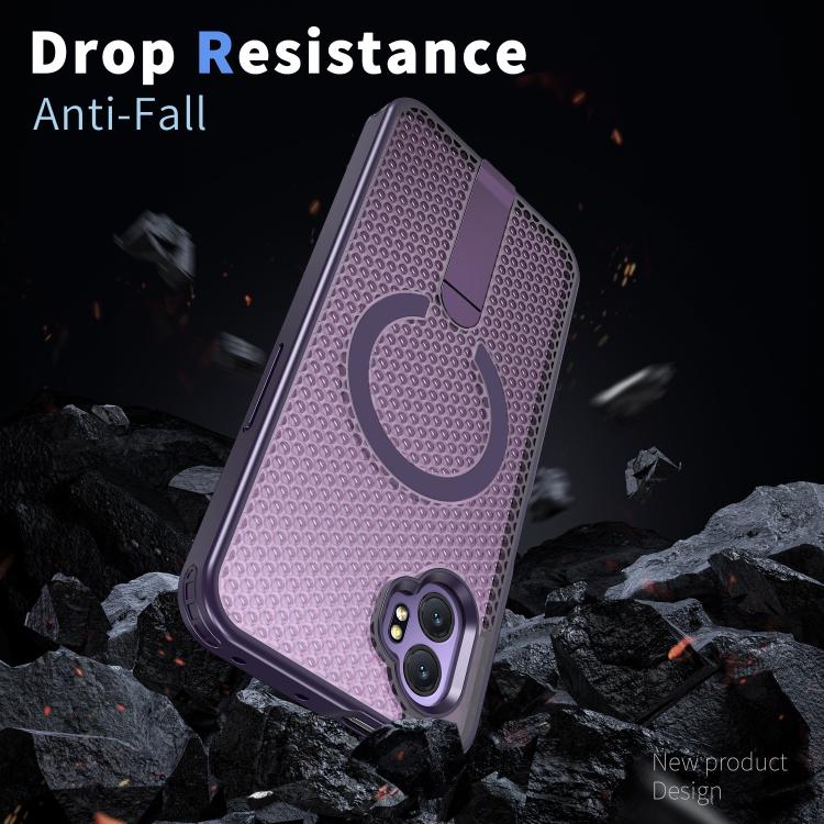 For Samsung Galaxy Xcover7 Pro Honeycomb Cooling MagSafe Holder Phone Case