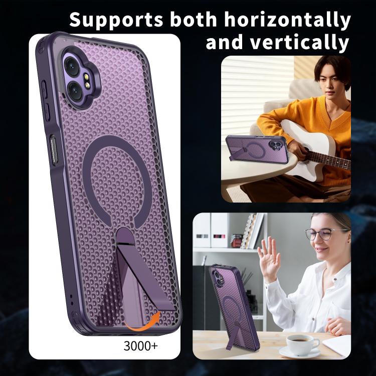 For Samsung Galaxy Xcover7 Pro Honeycomb Cooling MagSafe Holder Phone Case