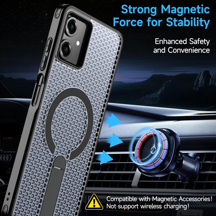 For Samsung Galaxy A06 5G / 4G Honeycomb Cooling MagSafe Holder Phone Case