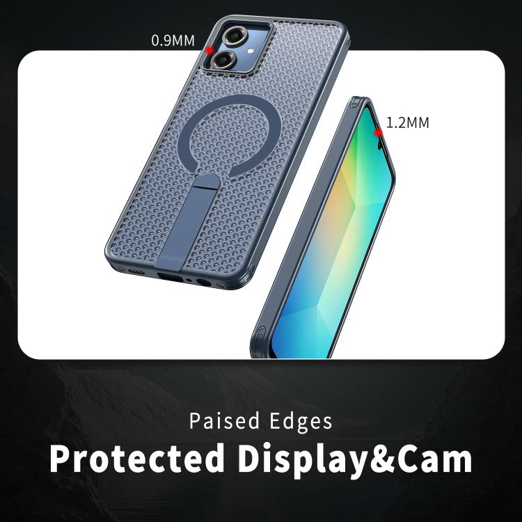 For Samsung Galaxy A06 5G / 4G Honeycomb Cooling MagSafe Holder Phone Case
