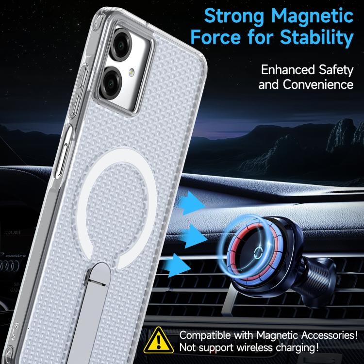 For Samsung Galaxy A06 5G / 4G Honeycomb Cooling MagSafe Holder Phone Case