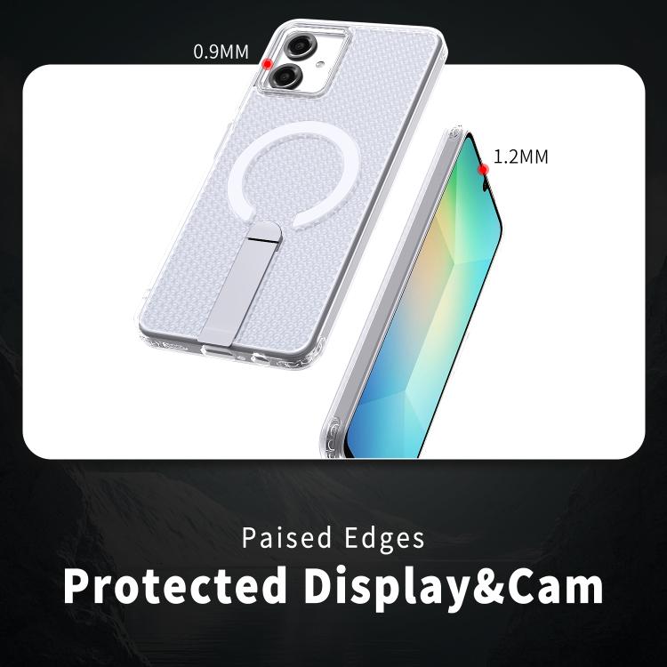For Samsung Galaxy A06 5G / 4G Honeycomb Cooling MagSafe Holder Phone Case