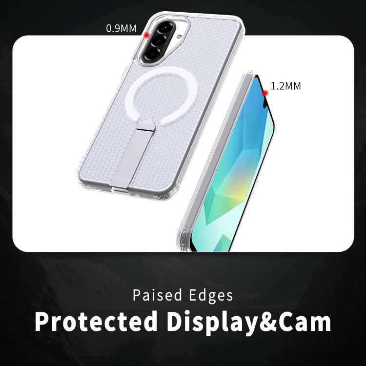 For Samsung Galaxy A17 5G Honeycomb Cooling MagSafe Holder Phone Case