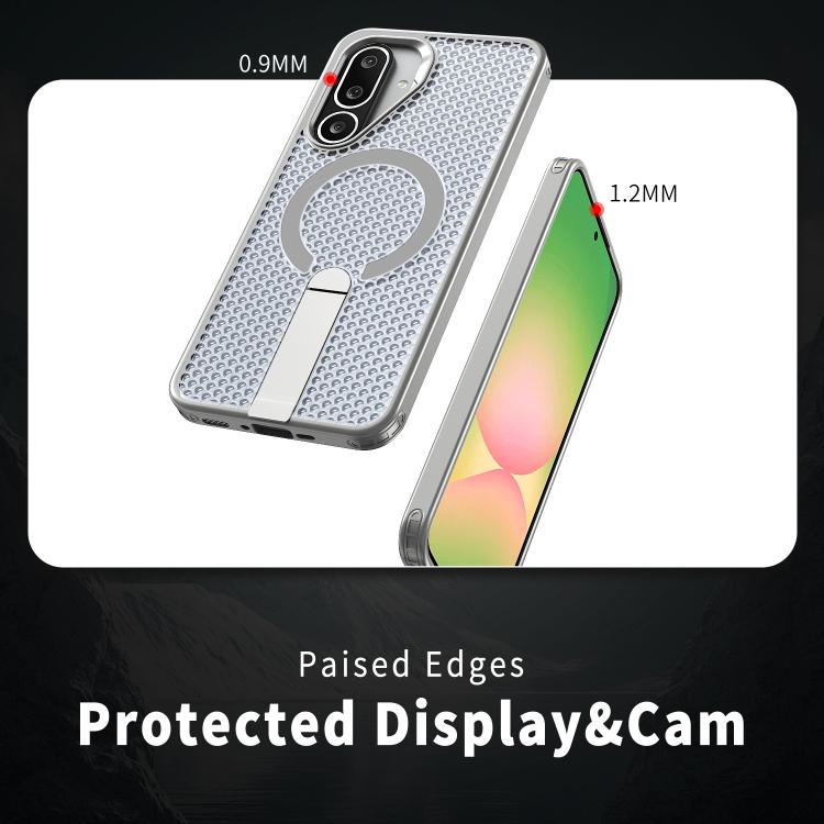 For Samsung Galaxy M56 / F56 5G Honeycomb Cooling MagSafe Holder Phone Case