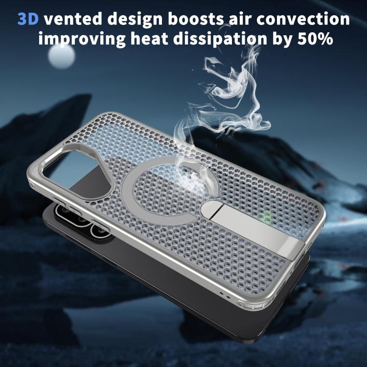 For Samsung Galaxy M56 / F56 5G Honeycomb Cooling MagSafe Holder Phone Case