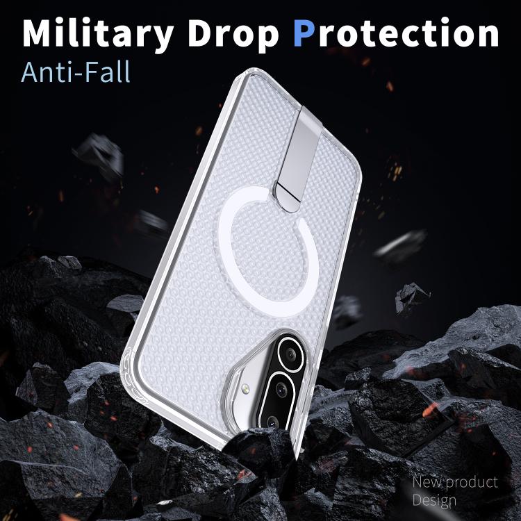 For Samsung Galaxy M56 / F56 5G Honeycomb Cooling MagSafe Holder Phone Case