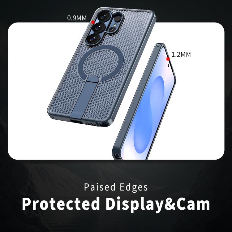 For Samsung Galaxy S26 Ultra 5G Honeycomb Cooling MagSafe Holder Phone Case