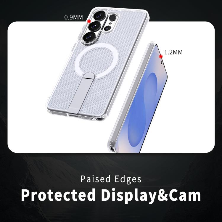 For Samsung Galaxy S26 Ultra 5G Honeycomb Cooling MagSafe Holder Phone Case