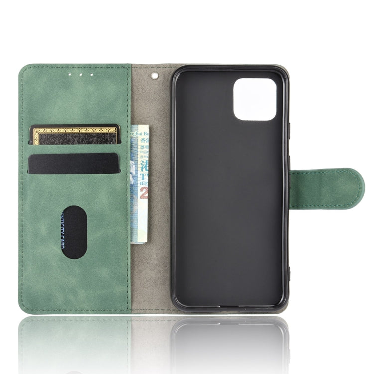 For Google Pixel 4 Solid Color Skin Feel Magnetic Buckle Horizontal Flip Calf Texture PU Leather Case with Holder & Card Slots & Wallet