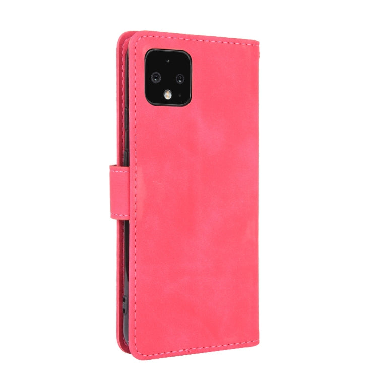 For Google Pixel 4 XL Solid Color Skin Feel Magnetic Buckle Horizontal Flip Calf Texture PU Leather Case with Holder & Card Slots & Wallet