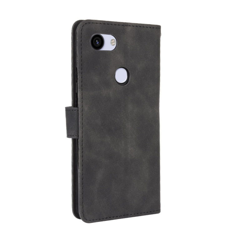 For Google Pixel 3a XL Solid Color Skin Feel Magnetic Buckle Horizontal Flip Calf Texture PU Leather Case with Holder & Card Slots & Wallet
