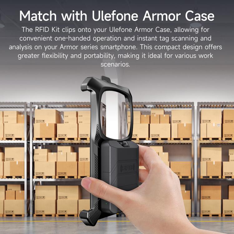 Ulefone Bluetooth 5.2 Portable UHF RFID Tag Reader - Black