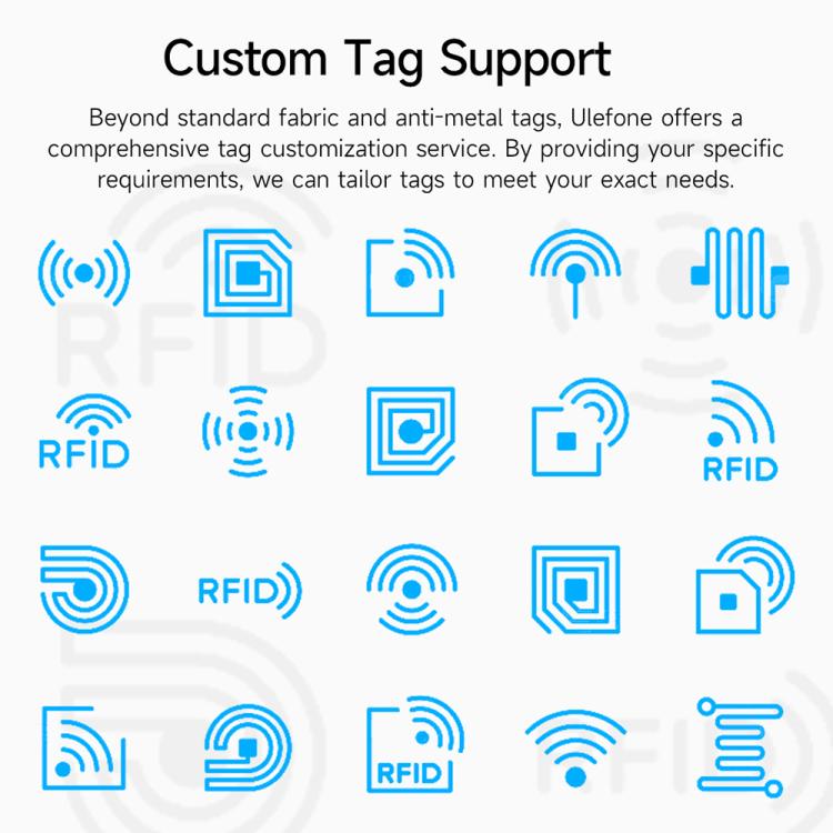 Ulefone Bluetooth 5.2 Portable UHF RFID Tag Reader - Black