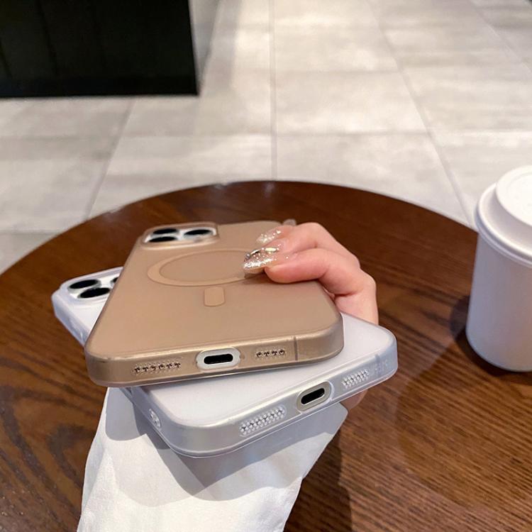 For iPhone 15 Pro Max Ice Fog MagSafe PC Phone Case