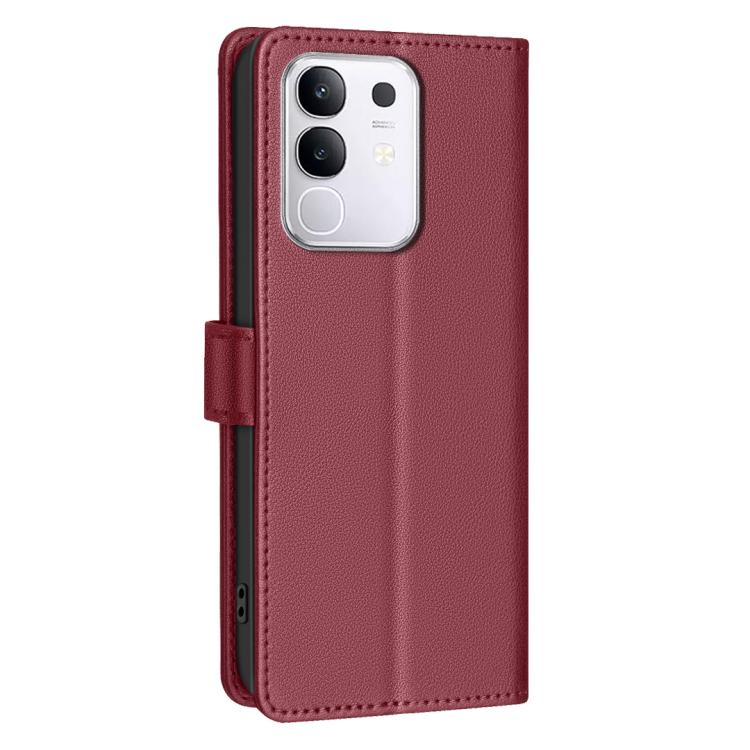 For vivo Y29 4G Litchi Texture RFID Anti-theft Leather Phone Case