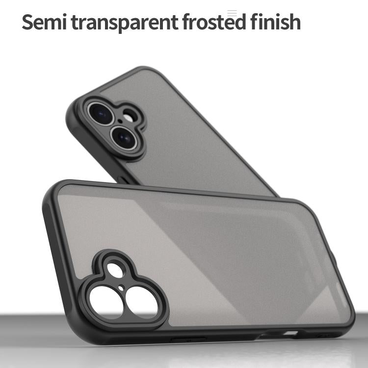 For iPhone 16 Plus Fan Dun Series TPU Hybrid PC Frosted Phone Case