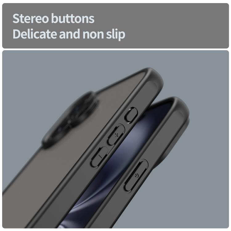 For iPhone 16 Plus Fan Dun Series TPU Hybrid PC Frosted Phone Case