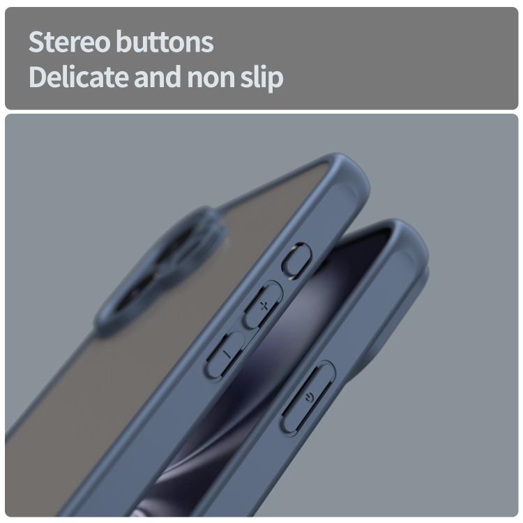 For iPhone 16 Plus Fan Dun Series TPU Hybrid PC Frosted Phone Case