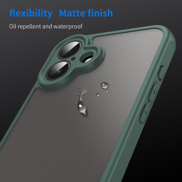 For iPhone 16 Plus Fan Dun Series TPU Hybrid PC Frosted Phone Case