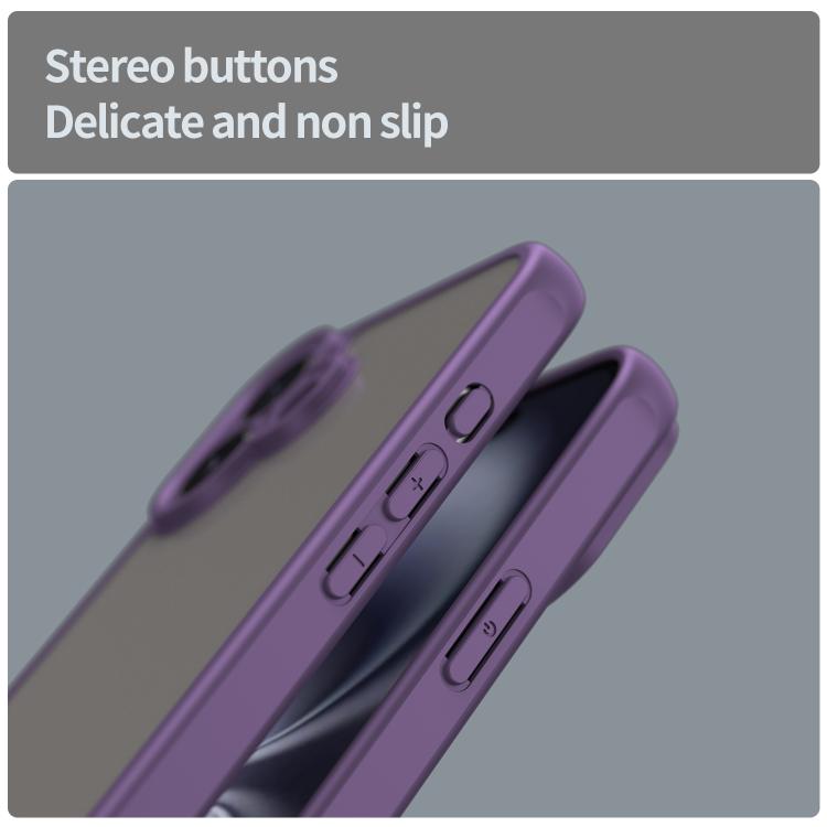 For iPhone 16 Plus Fan Dun Series TPU Hybrid PC Frosted Phone Case