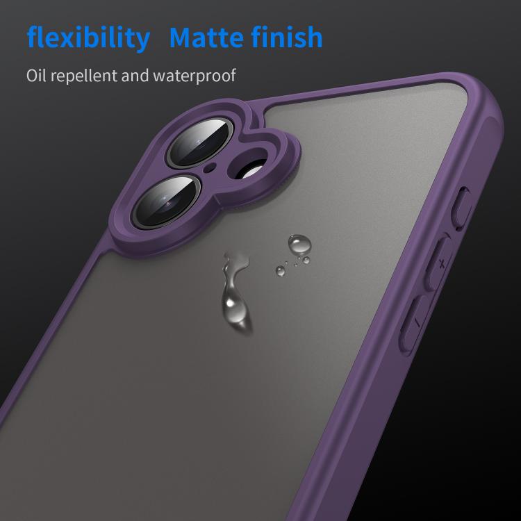 For iPhone 16 Plus Fan Dun Series TPU Hybrid PC Frosted Phone Case