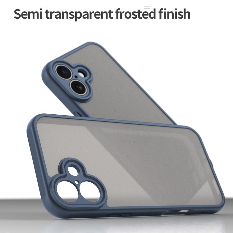 For iPhone 16 Fan Dun Series TPU Hybrid PC Frosted Phone Case