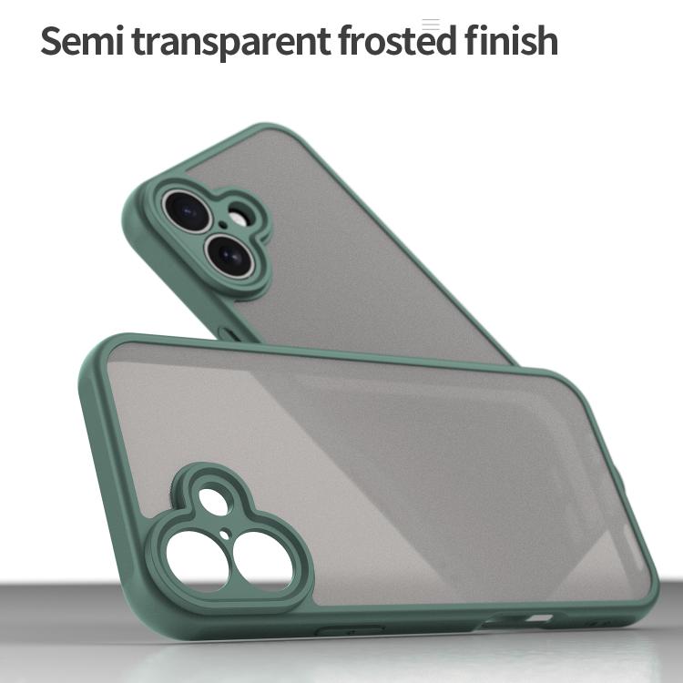 For iPhone 16 Fan Dun Series TPU Hybrid PC Frosted Phone Case