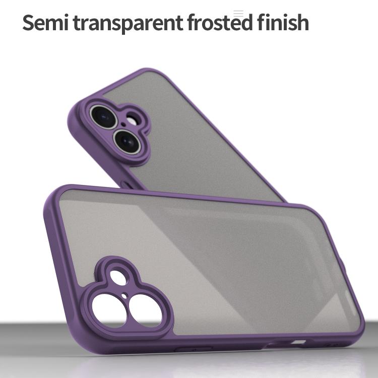 For iPhone 16 Fan Dun Series TPU Hybrid PC Frosted Phone Case