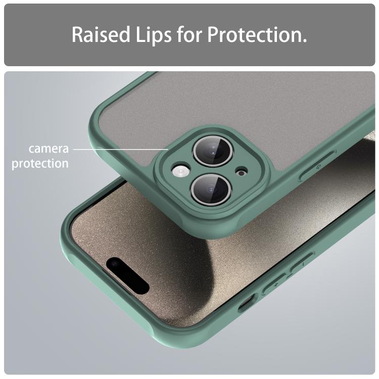 For iPhone 15 Pro Max Fan Dun Series TPU Hybrid PC Frosted Phone Case