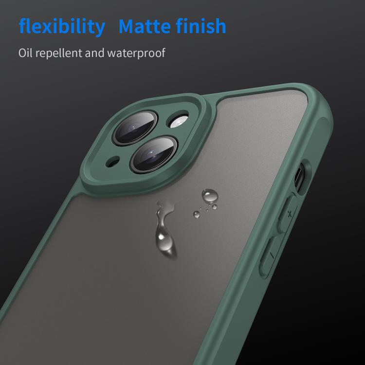 For iPhone 14 Fan Dun Series TPU Hybrid PC Frosted Phone Case